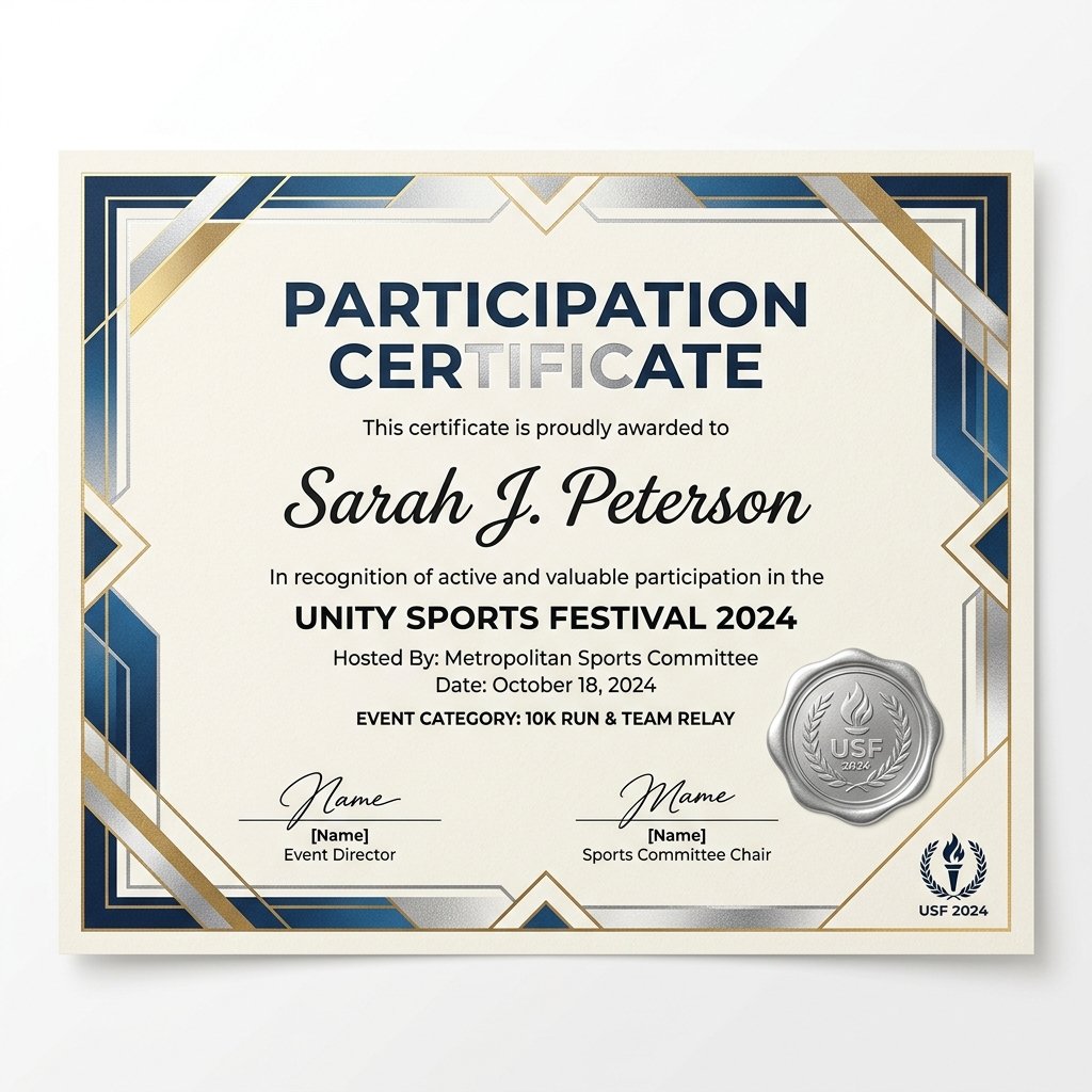 Participation Certificate